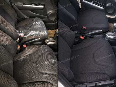 Before after cuci jok hitam berjamur parah hasil bersih sempurna salonpolesmobil.com