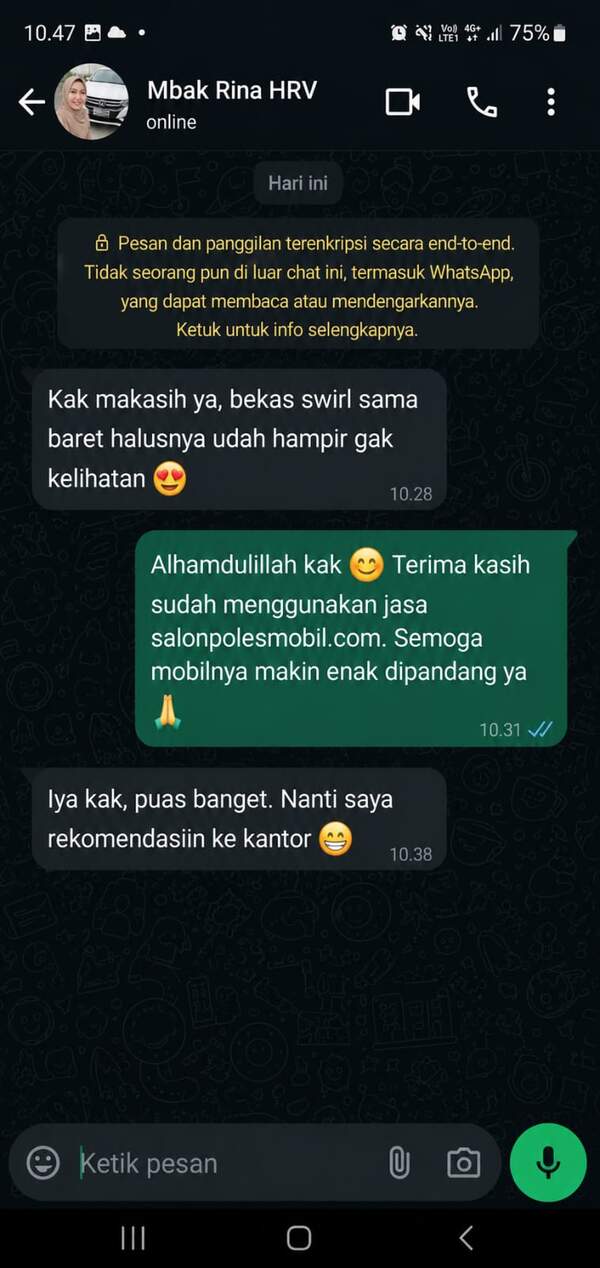 Testimoni pelanggan Ibu Siska - Jakarta