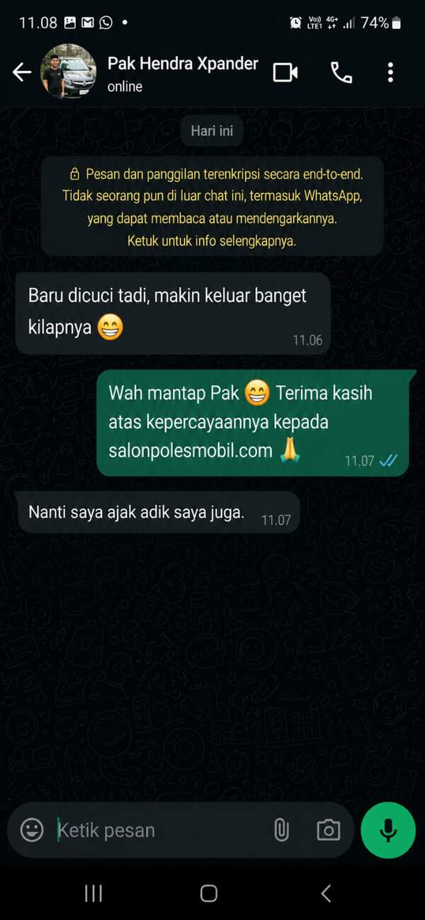 Testimoni pelanggan Bu Maya Brio - Semarang